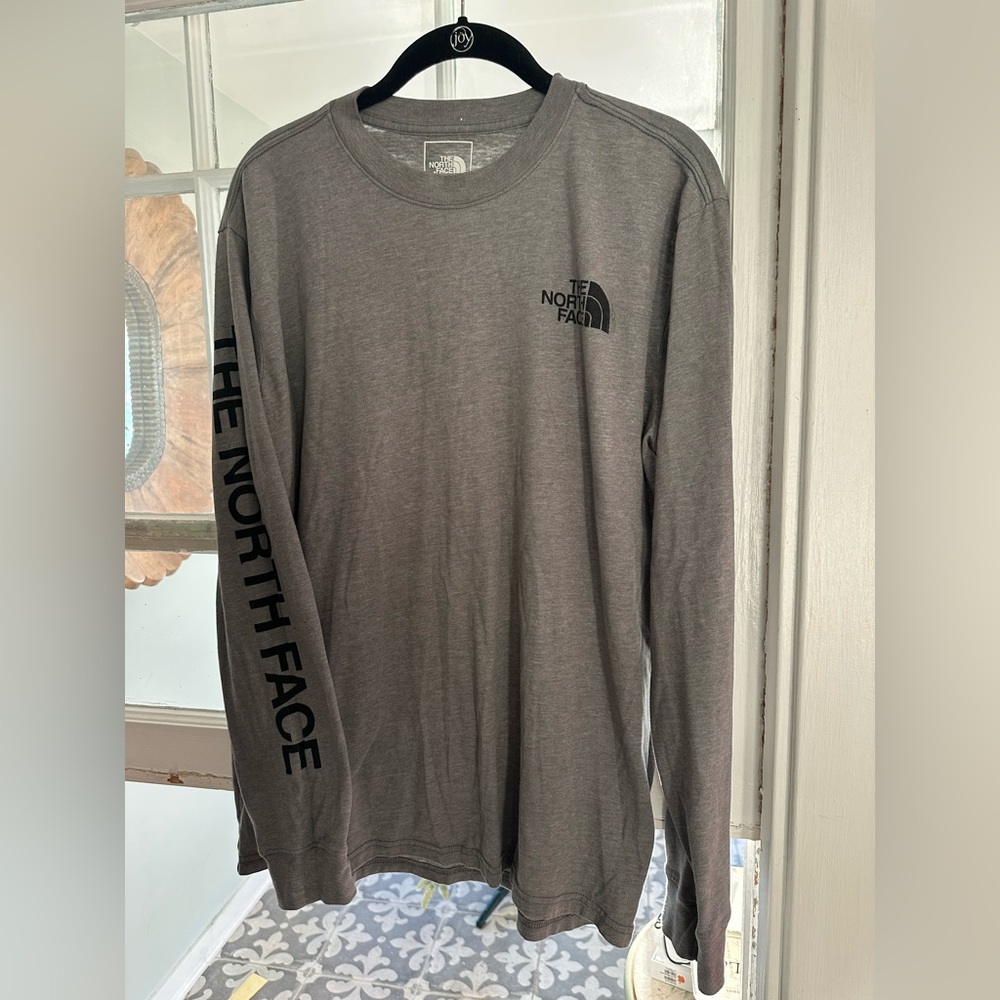 The North Face Men's Charcoal Long Sleeve Tee